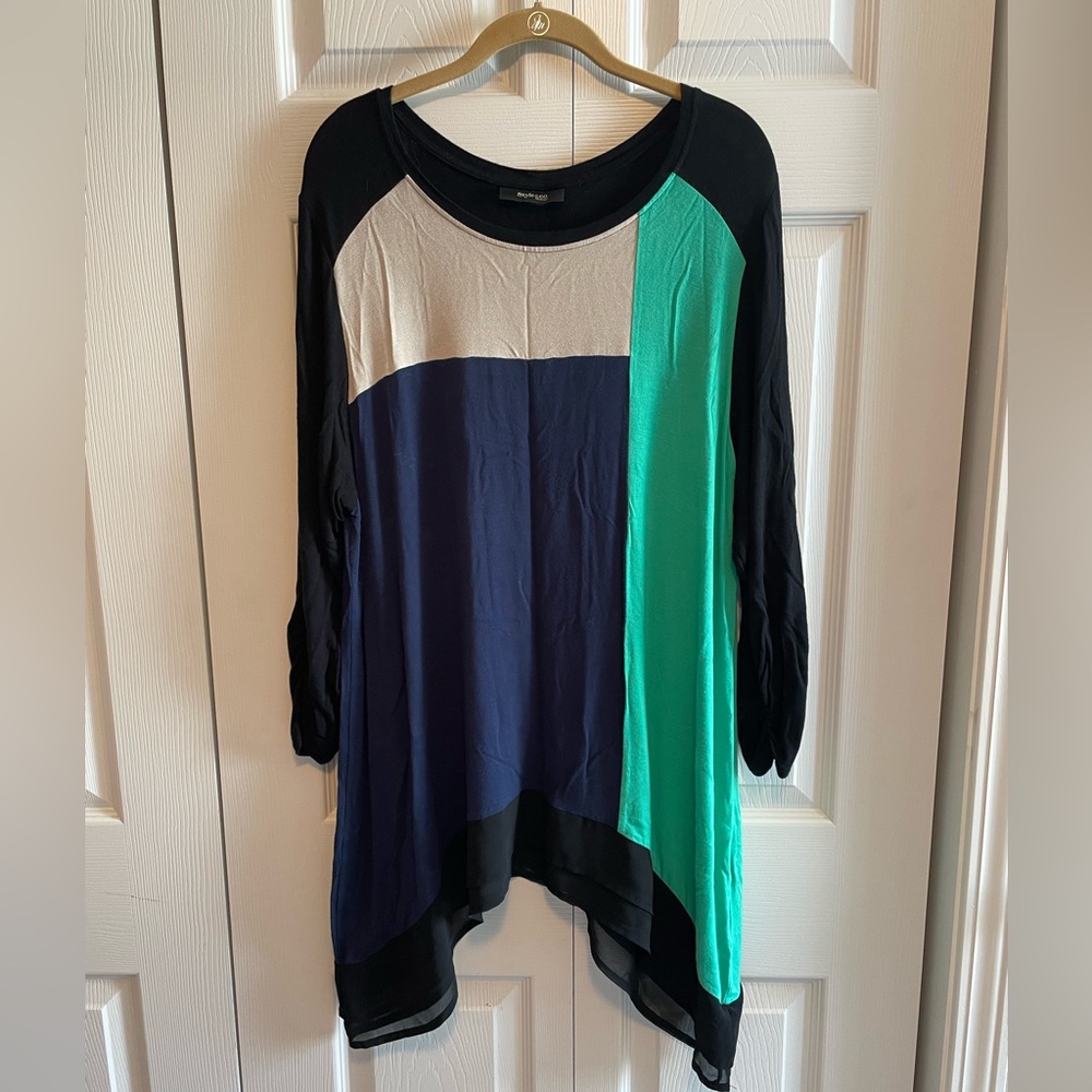 Plus Size Style & Co Multi-Color Tunic